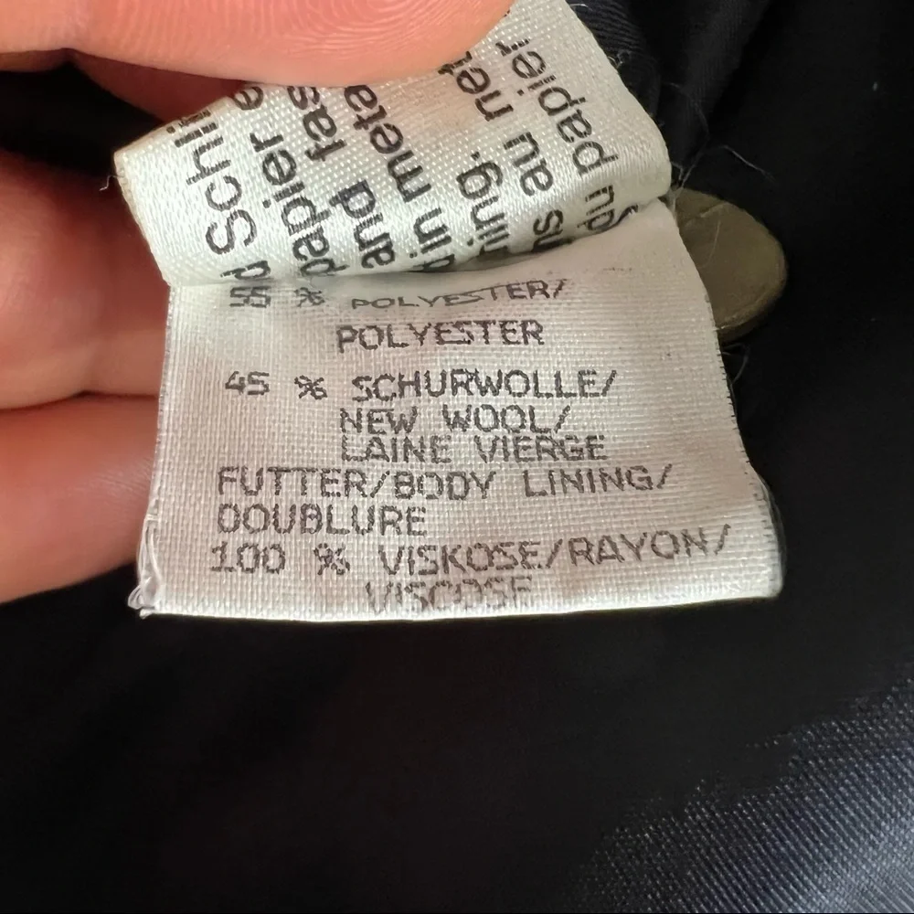 Basler black blazer jacket size 38